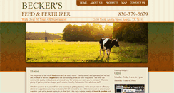Desktop Screenshot of beckersfeed.com